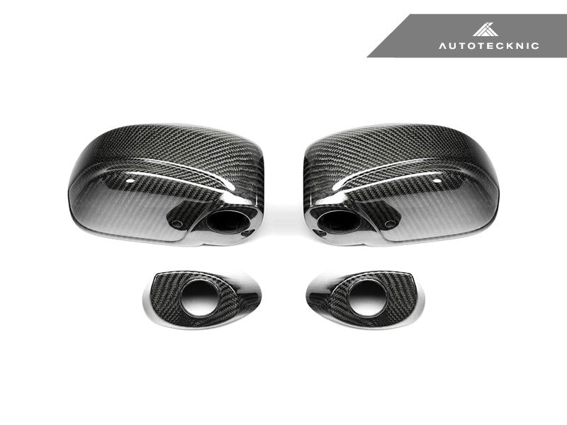 AutoTecknic Replacement Dry Carbon Mirror Covers - Nissan R35 GTR - 2