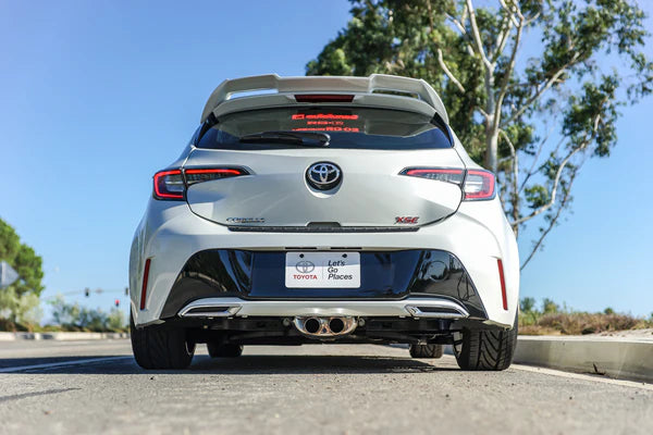 Remark 2019+ Toyota Corolla Hatchback Cat-Back Remark Escape con punta pulida de acero inoxidable