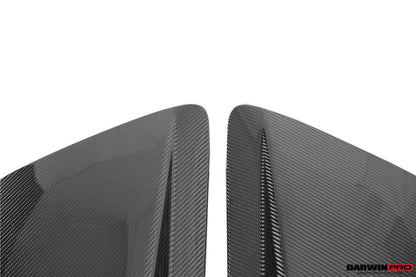 DarwinPRO GT4 Style Dry Carbon Fiber Side Door Panel Blades | 2016-2025 Audi R8 Coupe & Spyder
