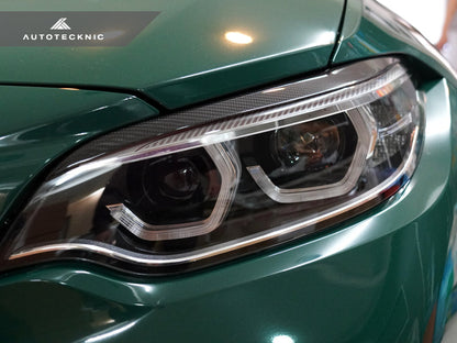 AutoTecknic Carbon Fiber Headlight Trim Set - F87 M2/ M2 Competition | F22 2-Series