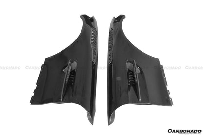 Carbonado 2015-2021 Mercedes Benz AMG GT GTS GTC GTR BK Style Partial Carbon Fiber Front Fender