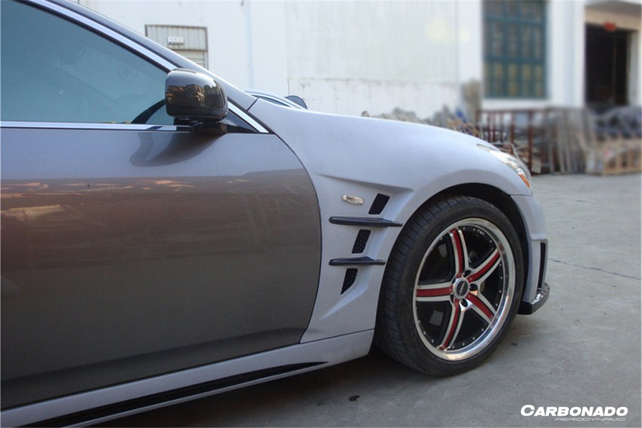 Guardabarros estilo JP para Infiniti G37S Coupé Carbonado 2008-2015