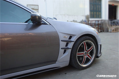 Guardabarros estilo JP para Infiniti G37S Coupé Carbonado 2008-2015