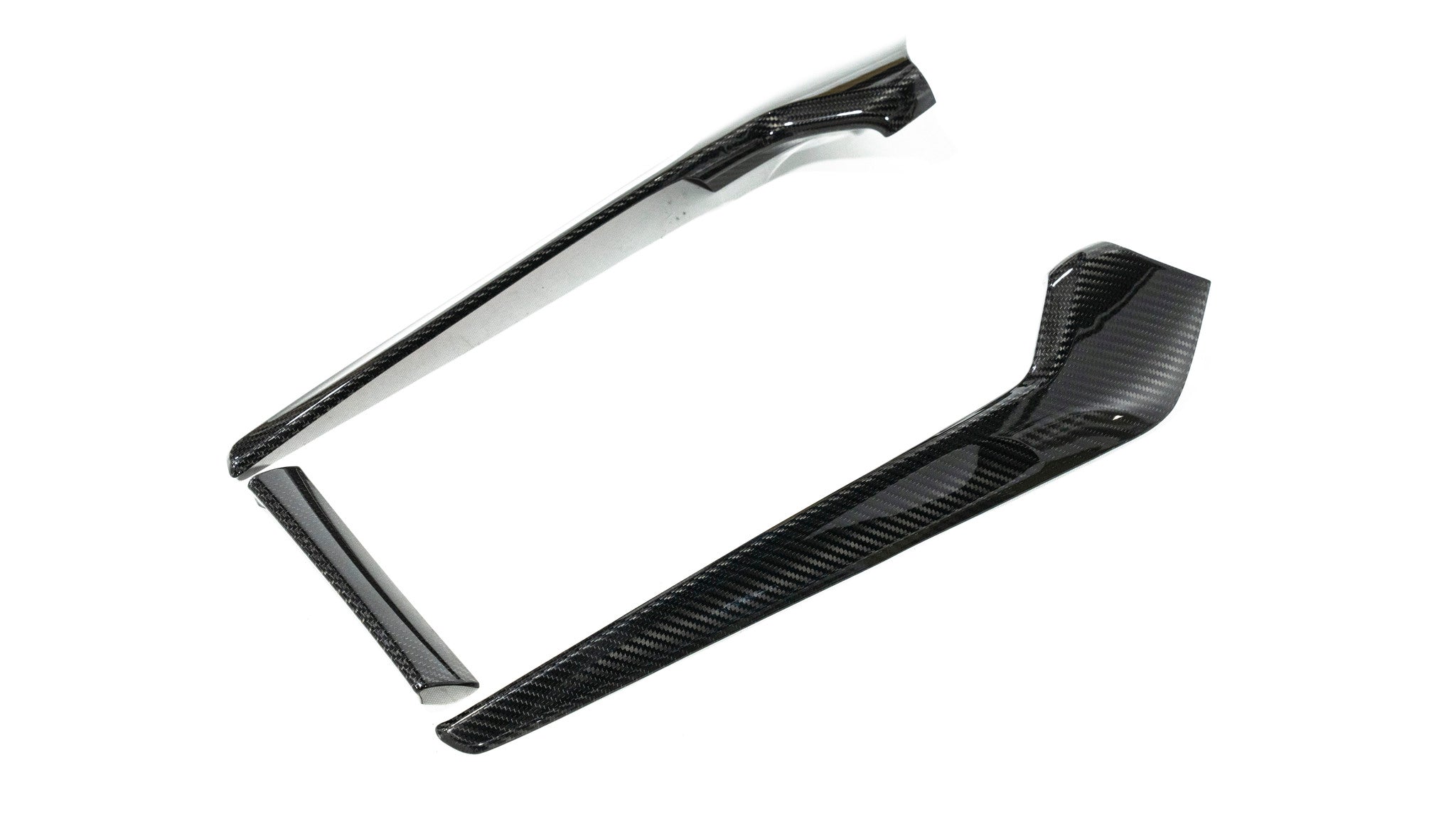 Cubiertas laterales de fibra de carbono para el panel de cambios OLM LE (3 piezas) - Honda Civic FL5 Type R 2023+