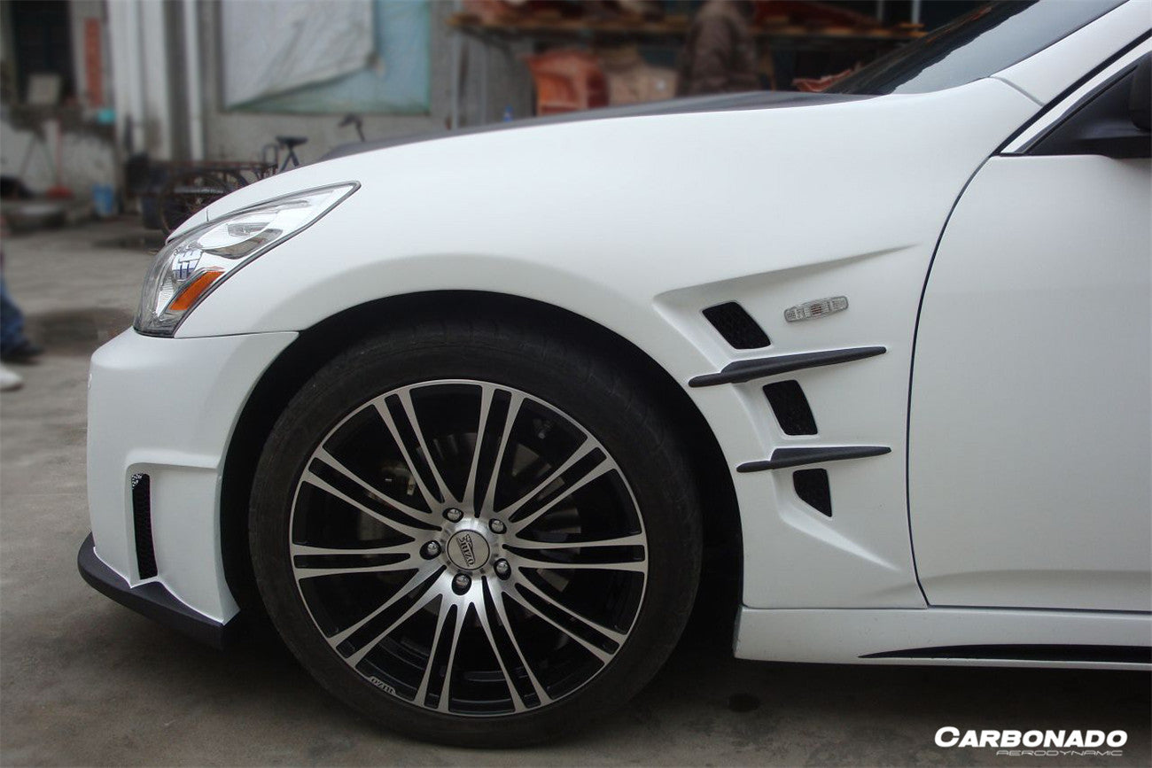 Guardabarros estilo JP para Infiniti G37S Coupé Carbonado 2008-2015