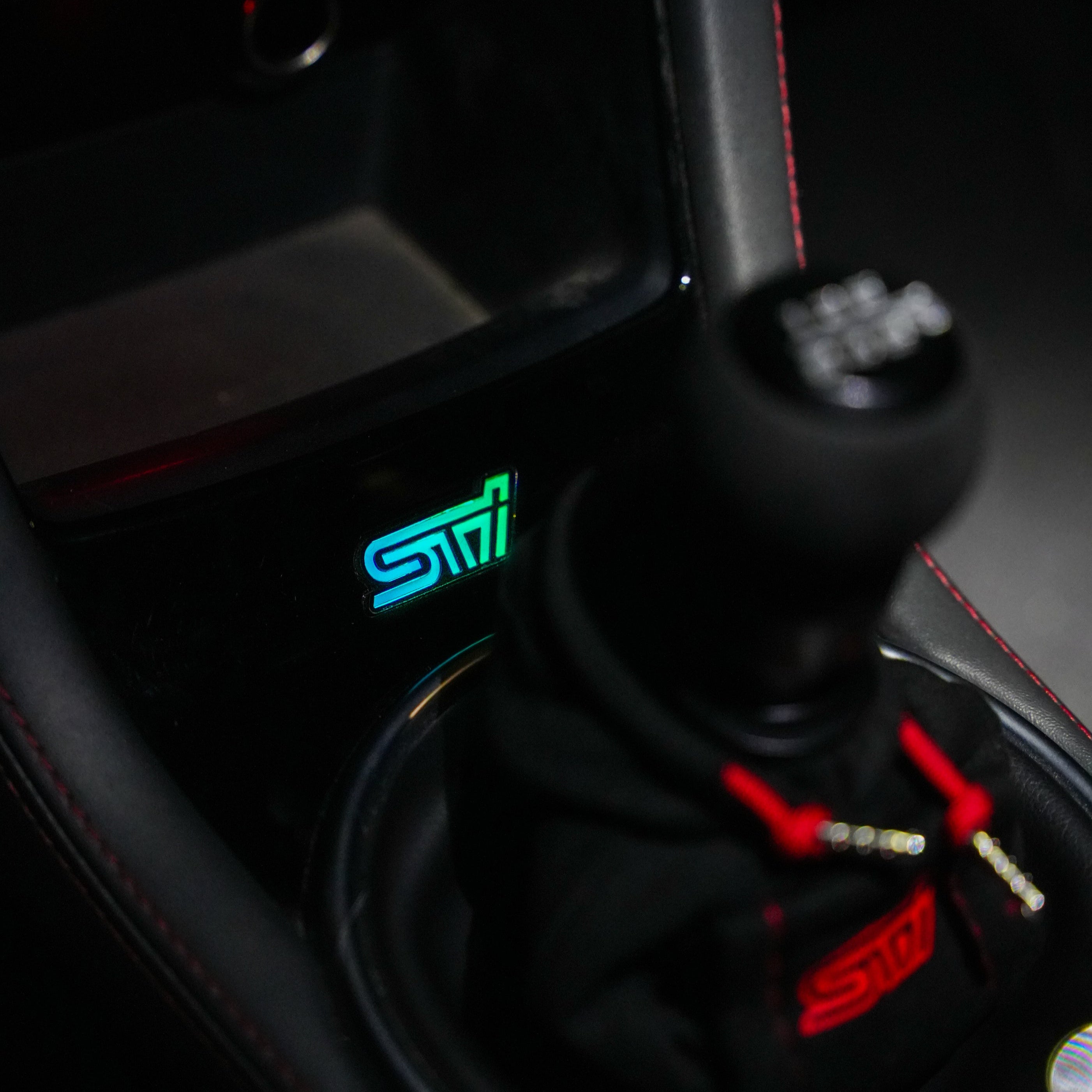 Lit Logos STI Shifter Trim Badge | 2008-2021 STI
