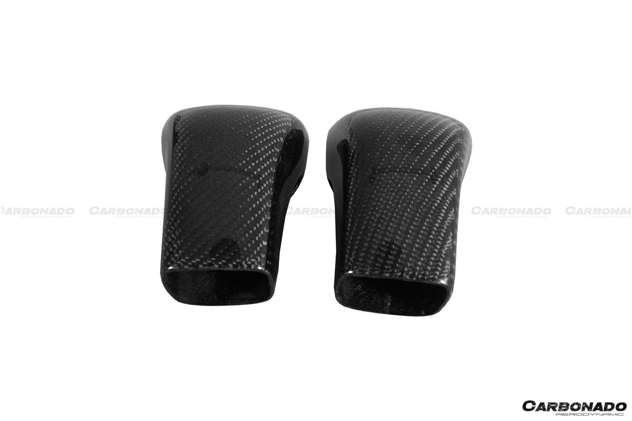 Carbonado 2017-2023 Nissan GTR R35 EBA OEM Style Carbon Fiber Hood Scoops