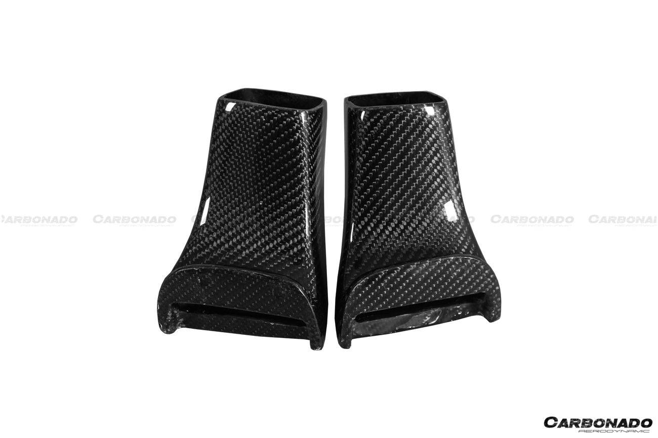 Carbonado 2017-2023 Nissan GTR R35 EBA OEM Style Carbon Fiber Hood Scoops