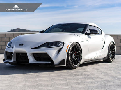 AutoTecknic Replacement Aero Glazing Black Mirror Covers - A90 Supra 2020-Up - 1