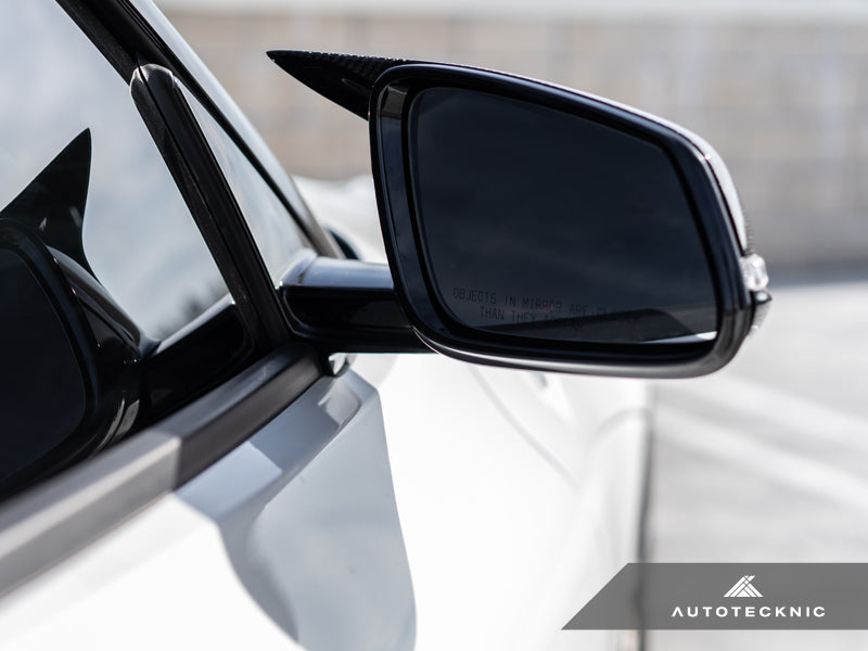 AutoTecknic Replacement Aero Glazing Black Mirror Covers - A90 Supra 2020-Up - 2