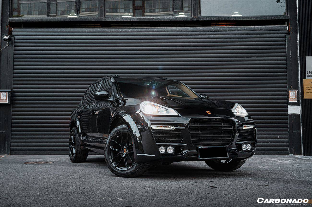 Kit de carrocería completa y ancha para Porsche Cayenne 957 TA Style Auto Carbonado 2008-2010