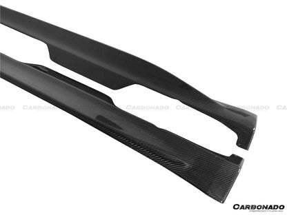 Faldones divisores de fibra de carbono estilo OEM para Mercedes Benz AMG GT GTS Carbonado 2015-2017