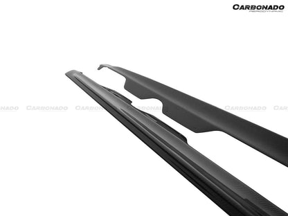 Faldones divisores de fibra de carbono estilo OEM para Mercedes Benz AMG GT GTS Carbonado 2015-2017