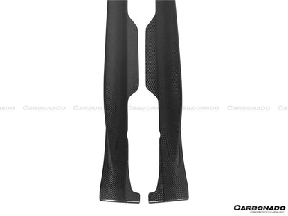 Faldones divisores de fibra de carbono estilo OEM para Mercedes Benz AMG GT GTS Carbonado 2015-2017