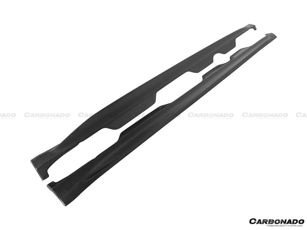 Faldones divisores de fibra de carbono estilo OEM para Mercedes Benz AMG GT GTS Carbonado 2015-2017