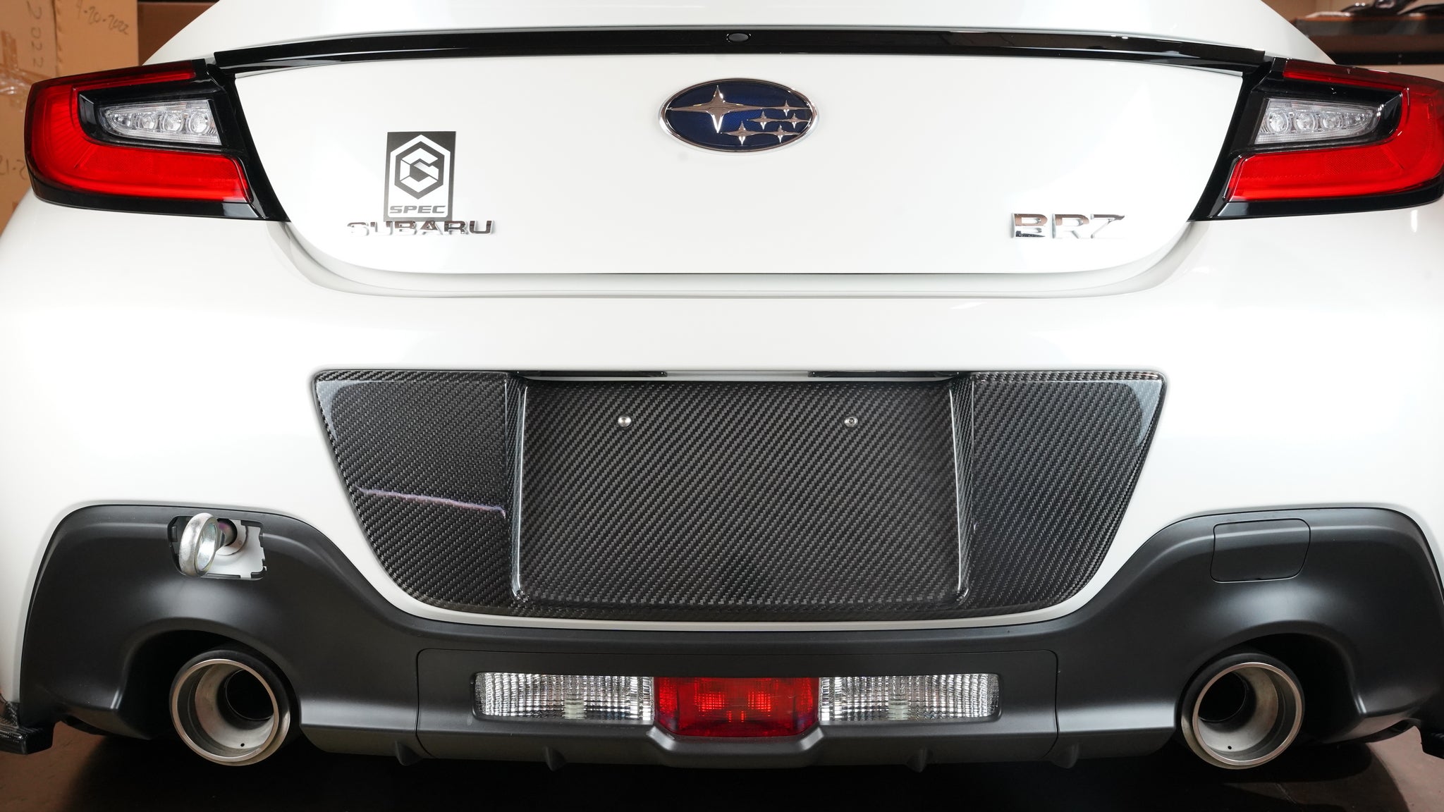 APR Carbon Fiber License Plate Frame (2022-2024 Toyota GR86/Subaru BRZ)