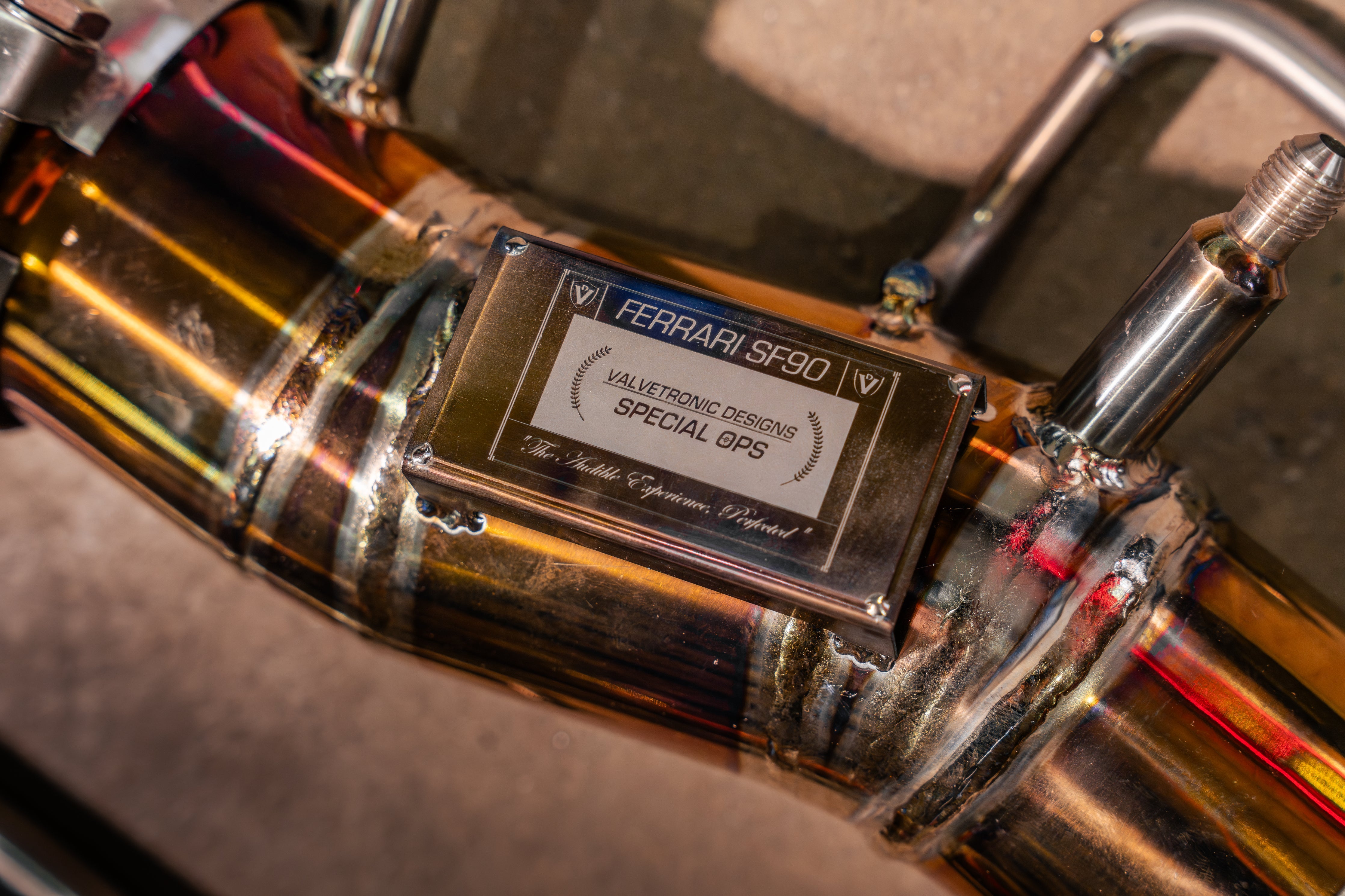 Valvetronic Ferrari SF90 RACE F1 Exhaust System