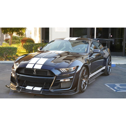 Divisor de viento delantero de fibra de carbono APR con varillas (Ford Mustang Shelby GT500 2020-2023)