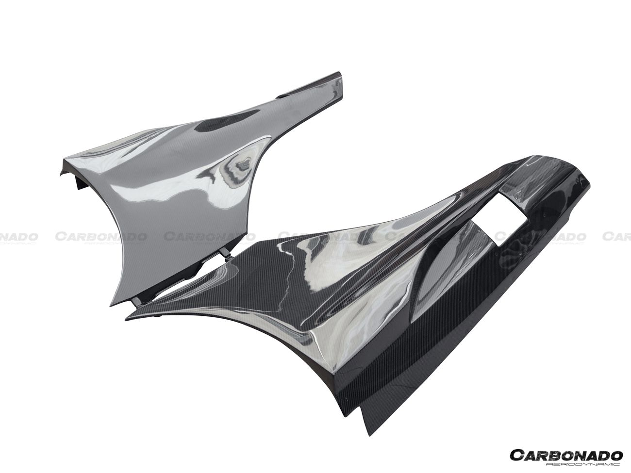 Carbonado 2011-2017 McLaren 650S & MP4 12C BKSS Style Carbon Fiber Side Skirts