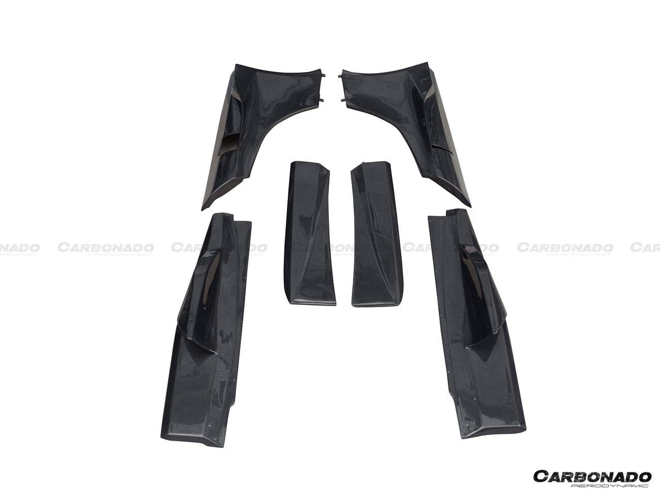 Carbonado 2011-2017 McLaren 650S & MP4 12C BKSS Style Carbon Fiber Side Skirts