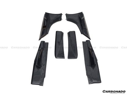 Carbonado 2011-2017 McLaren 650S & MP4 12C BKSS Style Carbon Fiber Side Skirts