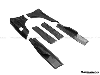 Carbonado 2011-2017 McLaren 650S & MP4 12C BKSS Style Carbon Fiber Side Skirts