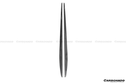 Faldones laterales de fibra de carbono para Mercedes Benz W205 C63 S AMG Coupé Carbonado 2015-2021, extensión de labio adicional
