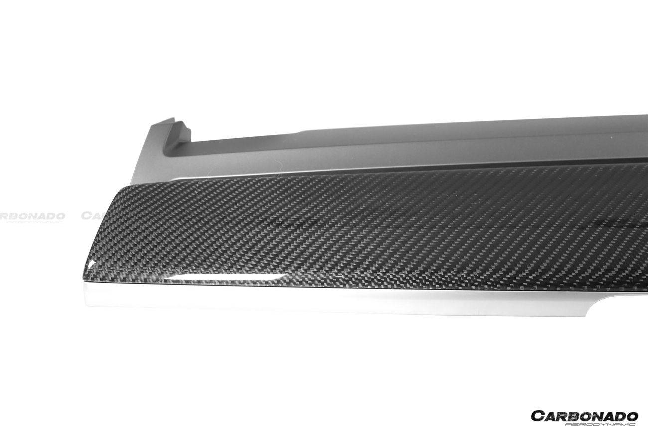 Carbonado OEM Style Autoclave Carbon Fiber Dashboard Trim Interior Replacement | 2020-2023 Tesla Model 3/Y