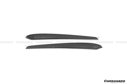 Reemplazo de molduras interiores de puertas de fibra de carbono estilo autoclave para Tesla Model 3 Y (modelos OEM) 2020-2023