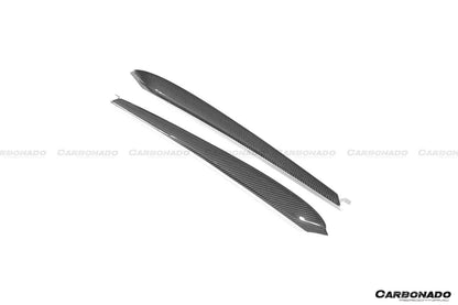 Reemplazo de molduras interiores de puertas de fibra de carbono estilo autoclave para Tesla Model 3 Y (modelos OEM) 2020-2023