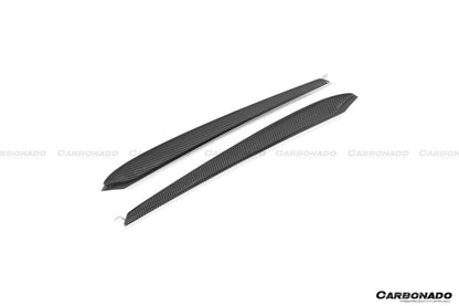 Reemplazo de molduras interiores de puertas de fibra de carbono estilo autoclave para Tesla Model 3 Y (modelos OEM) 2020-2023