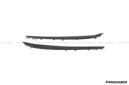 Reemplazo de molduras interiores de puertas de fibra de carbono estilo autoclave para Tesla Model 3 Y (modelos OEM) 2020-2023