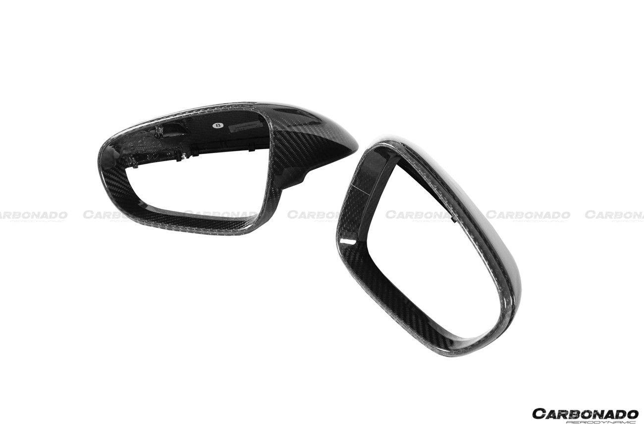 Carcasa de espejo de fibra de carbono autoclave estilo Porsche 911 992 Carrera Taycan Carbonado 2019-2024 | 4, S, 4S, GTS, Turbo, Turbo S, GT3, GT3 RS