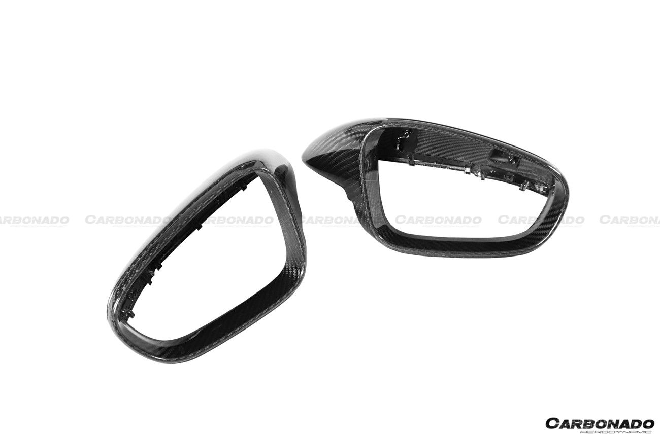Carcasa de espejo de fibra de carbono autoclave estilo Porsche 911 992 Carrera Taycan Carbonado 2019-2024 | 4, S, 4S, GTS, Turbo, Turbo S, GT3, GT3 RS