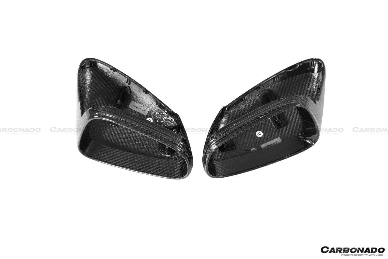 Carcasa de espejo de fibra de carbono autoclave estilo Porsche 911 992 Carrera Taycan Carbonado 2019-2024 | 4, S, 4S, GTS, Turbo, Turbo S, GT3, GT3 RS