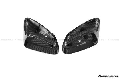 Carcasa de espejo de fibra de carbono autoclave estilo Porsche 911 992 Carrera Taycan Carbonado 2019-2024 | 4, S, 4S, GTS, Turbo, Turbo S, GT3, GT3 RS