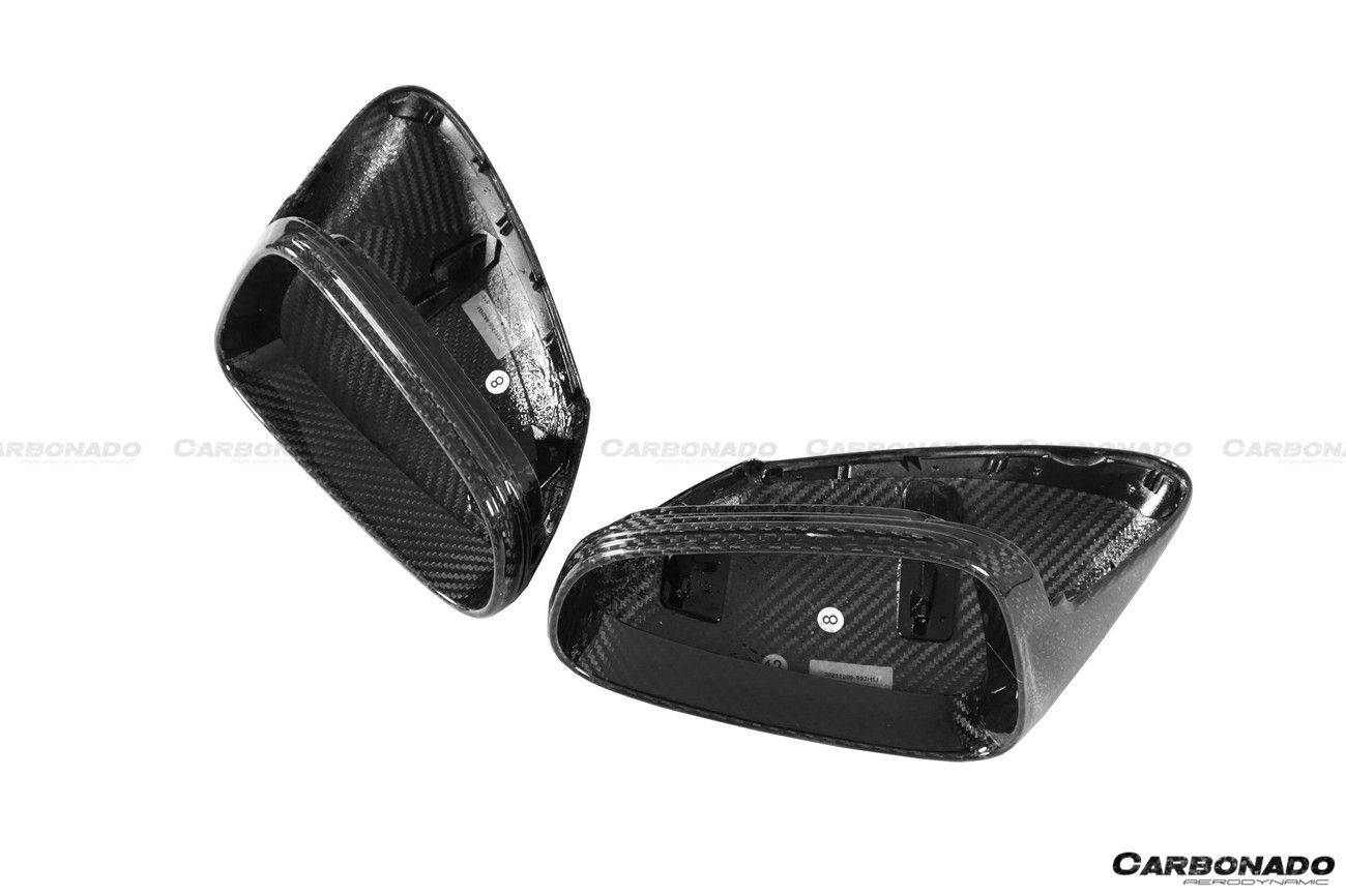 Carcasa de espejo de fibra de carbono autoclave estilo Porsche 911 992 Carrera Taycan Carbonado 2019-2024 | 4, S, 4S, GTS, Turbo, Turbo S, GT3, GT3 RS