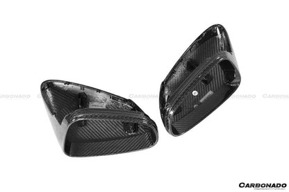 Carcasa de espejo de fibra de carbono autoclave estilo Porsche 911 992 Carrera Taycan Carbonado 2019-2024 | 4, S, 4S, GTS, Turbo, Turbo S, GT3, GT3 RS