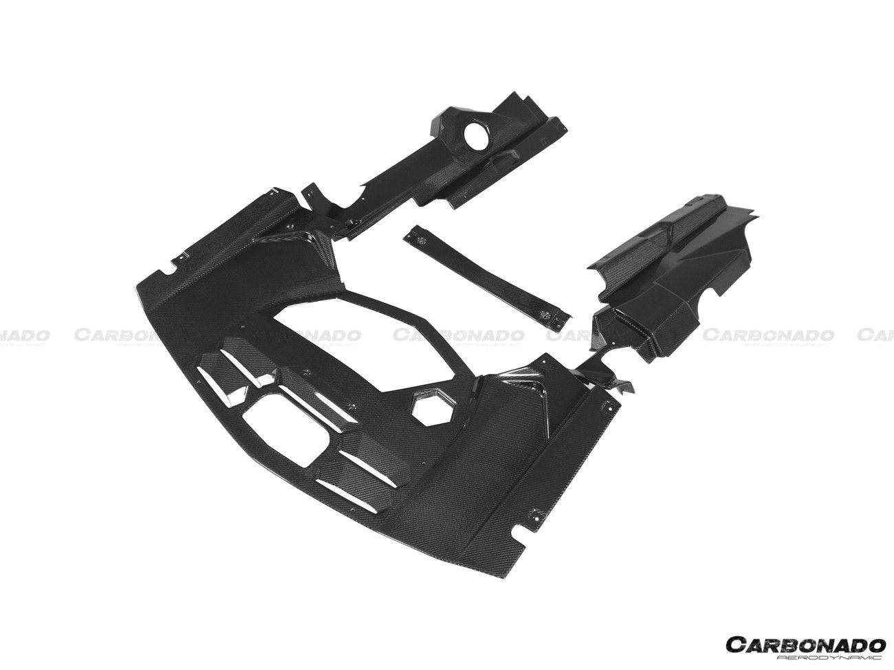 Carbonado Carbon Fiber Engine Bay Panels Replacement | 2013-2016 Lamborghini Aventador LP700 Roadster