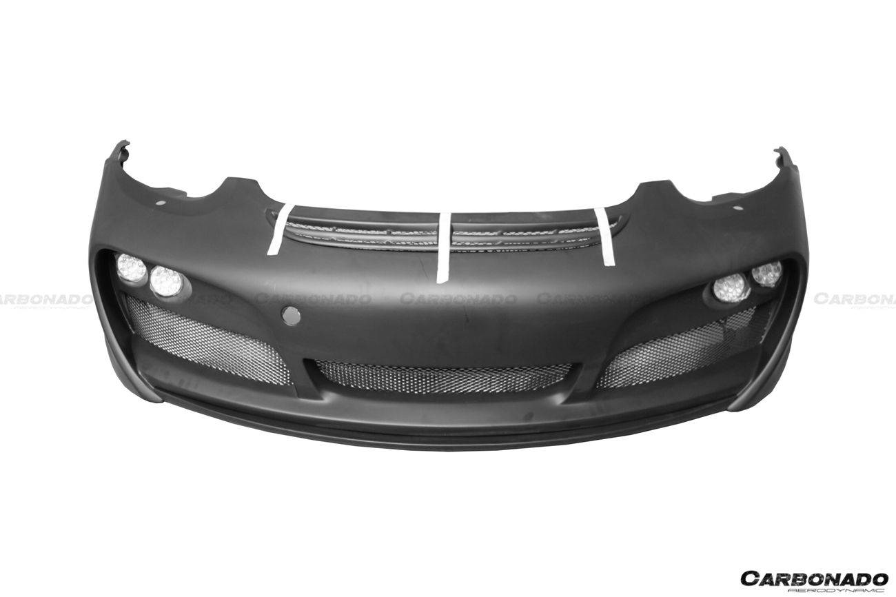 Parachoques delantero estilo Porsche Cayman Boxster 987 TA Carbonado 2005-2008 con luces LED