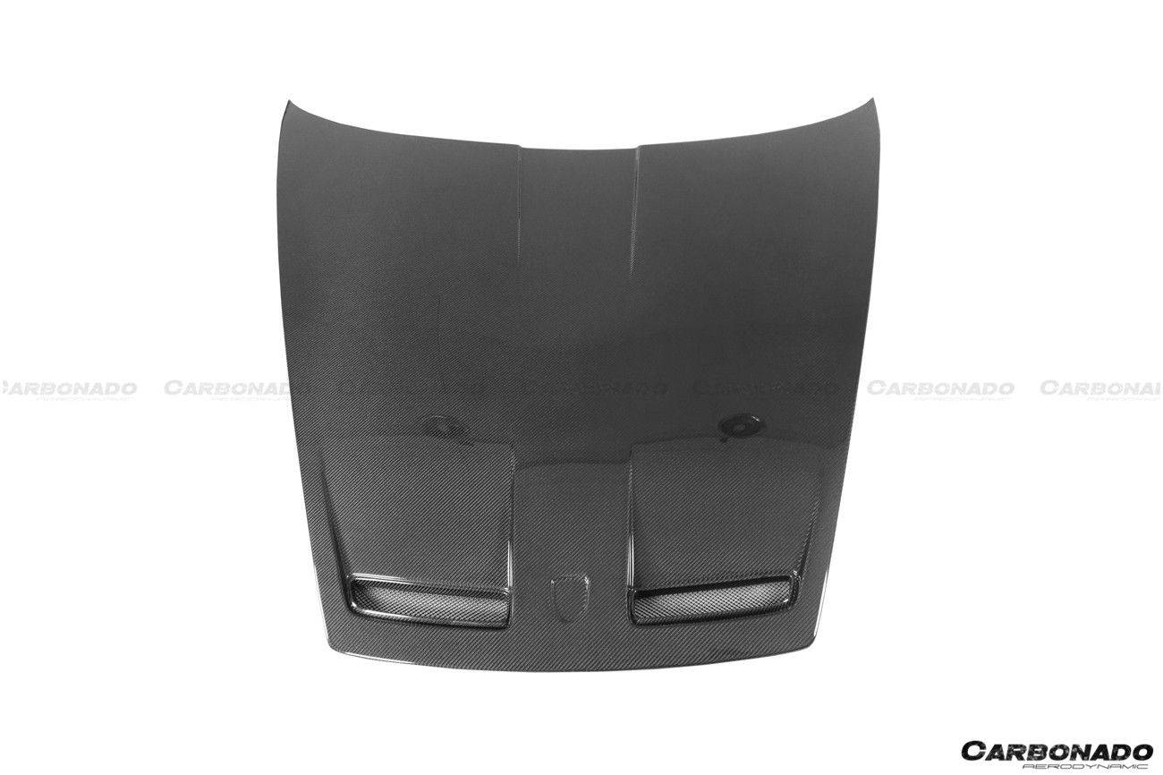 Carbonado 2019-2024 Porsche 911 992 Carrera & S & 4 & 4S & Targa & Turbo S GT3 Style Hood