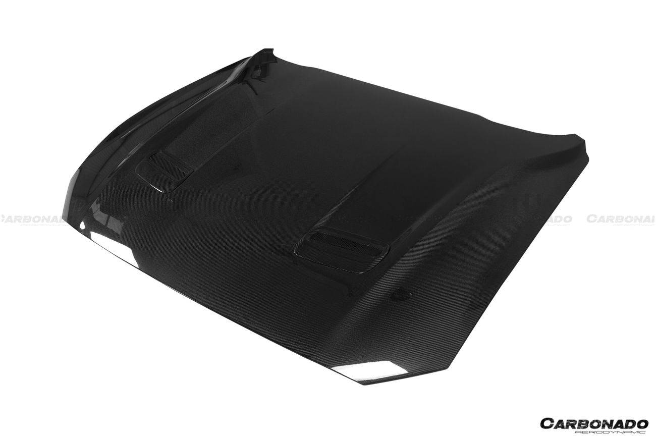 Carbonado 2018-2023 Ford Mustang OEM Style Carbon Fiber Hood