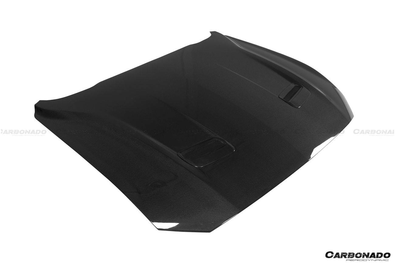 Carbonado 2018-2023 Ford Mustang OEM Style Carbon Fiber Hood