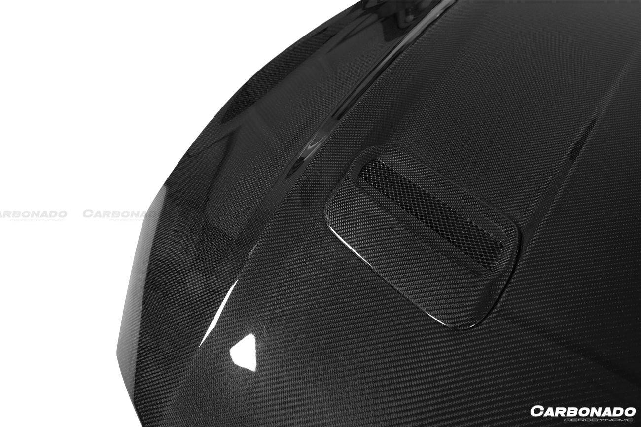Carbonado 2018-2023 Ford Mustang OEM Style Carbon Fiber Hood