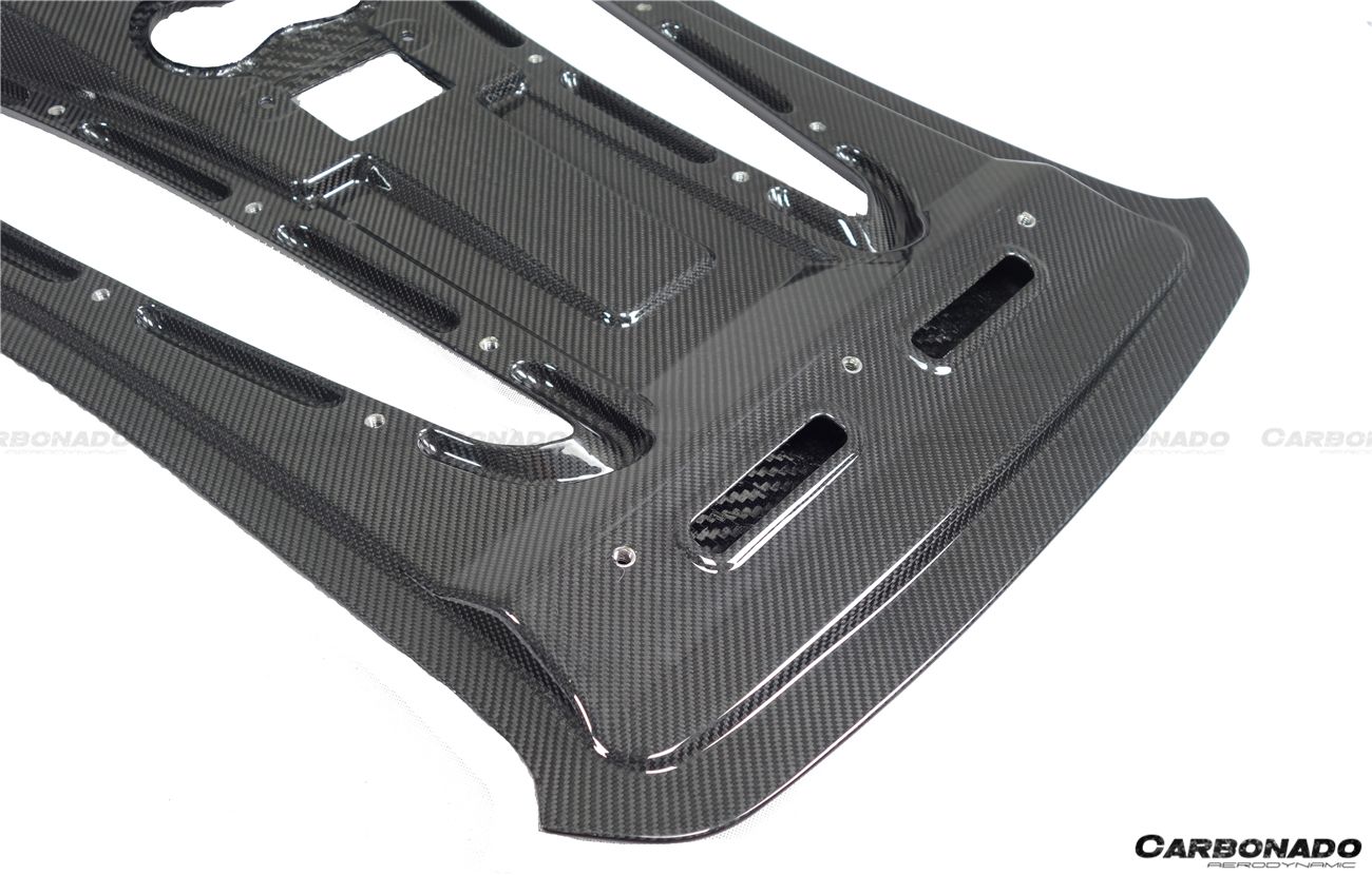 Carbonado 2015-2020 McLaren 540C 570S Coupe Autoclave OEM Style Dry Carbon Fiber Rear Engine Trunk Replacement