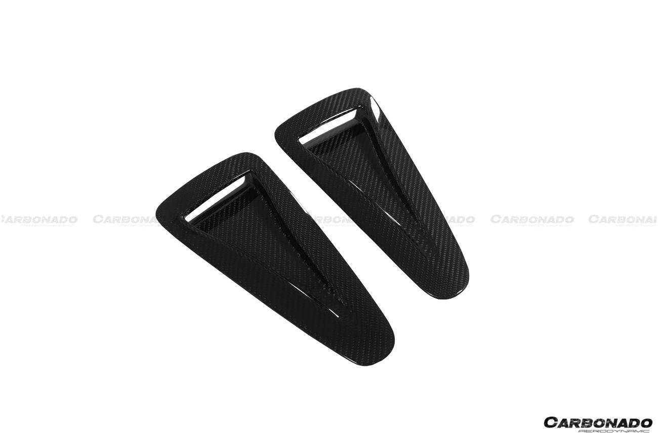 Carbonado 2017-2023 Nissan GTR R35 EBA OEM Style Carbon Fiber Hood Scoops