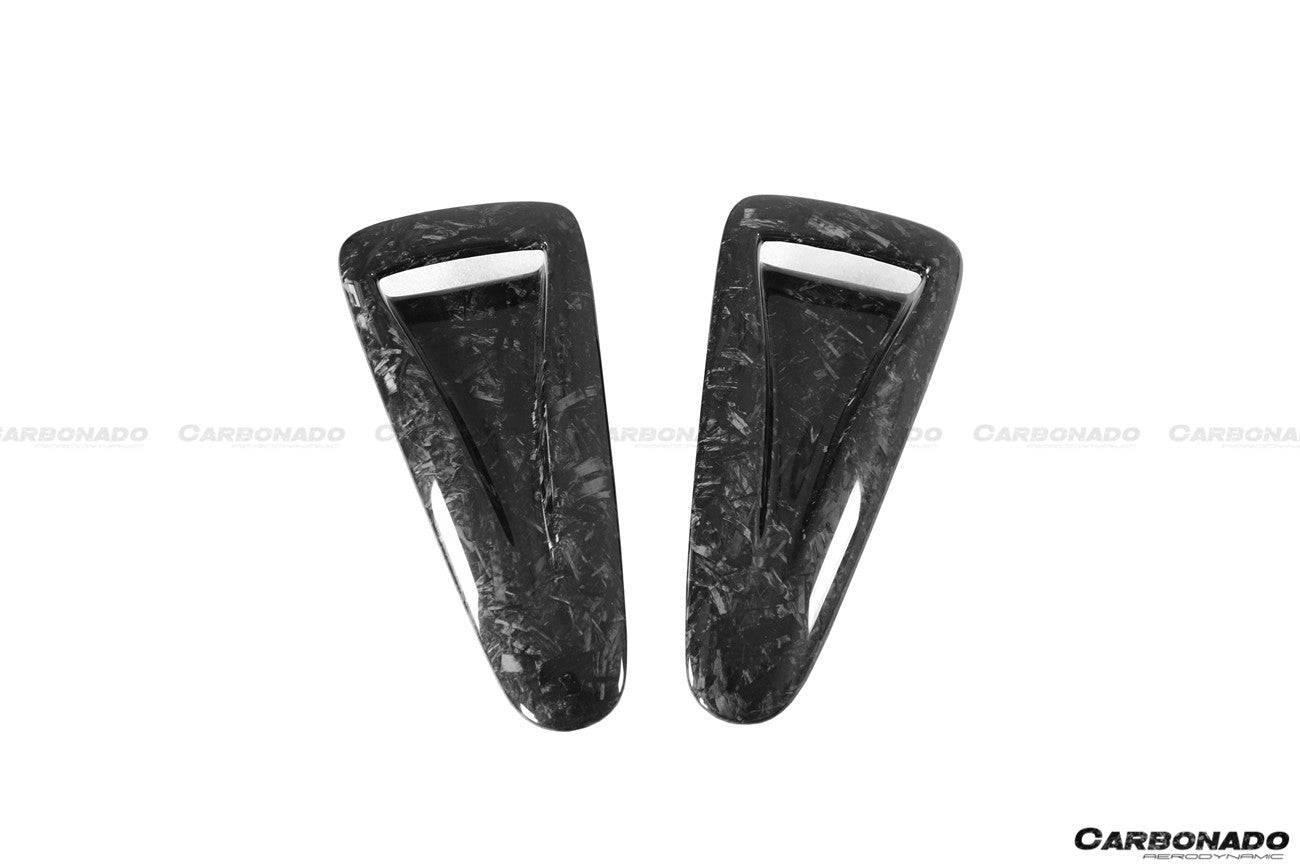 Carbonado 2017-2023 Nissan GTR R35 EBA OEM Style Carbon Fiber Hood Scoops