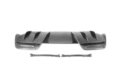 Carbonado 2022-UP Ferrari 296 GTB OE Style Carbon Fiber Rear Diffuser