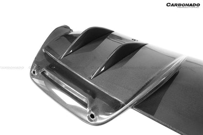 Carbonado 2022-UP Ferrari 296 GTB OE Style Carbon Fiber Rear Diffuser