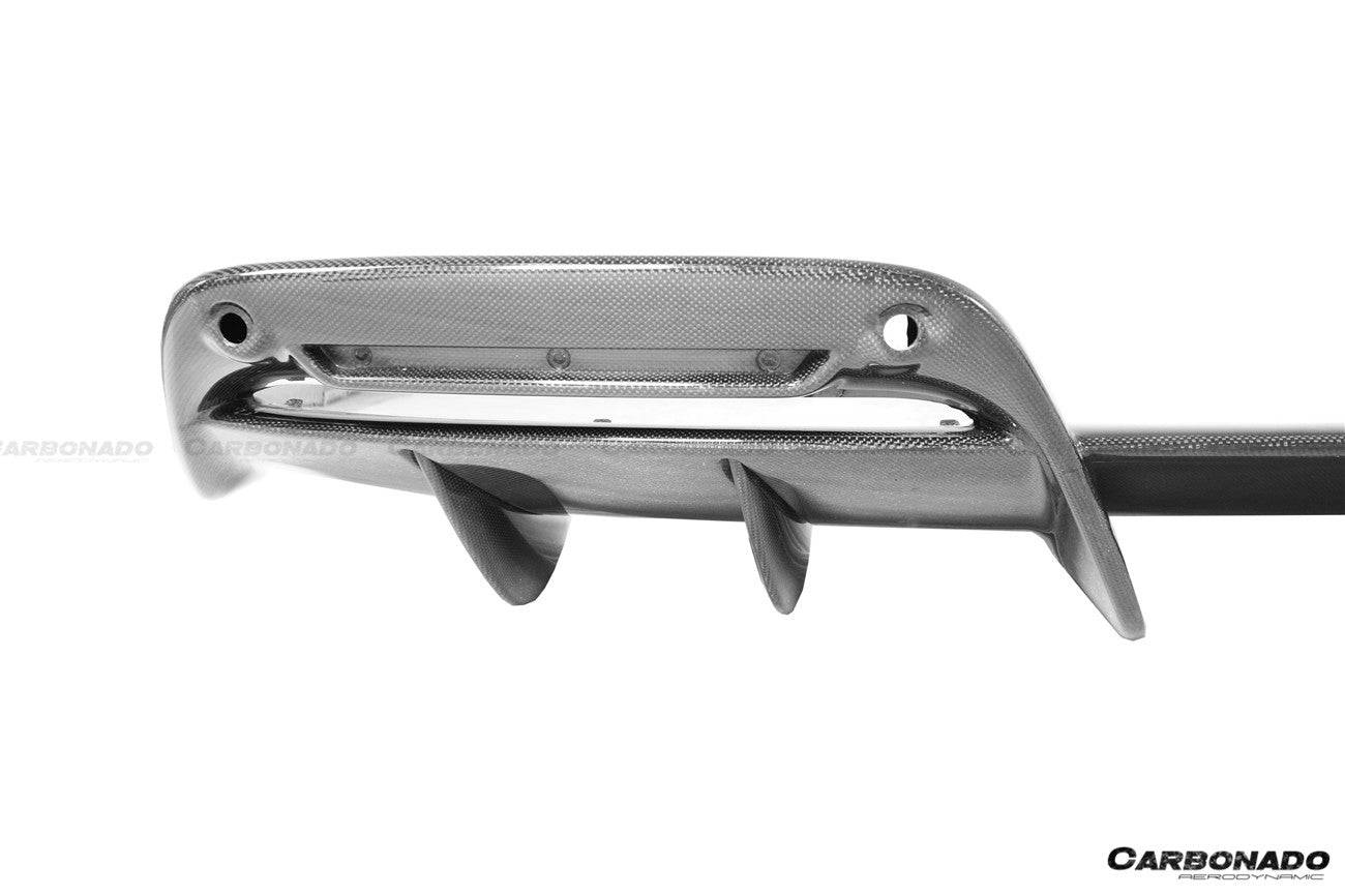 Carbonado 2022-UP Ferrari 296 GTB OE Style Carbon Fiber Rear Diffuser